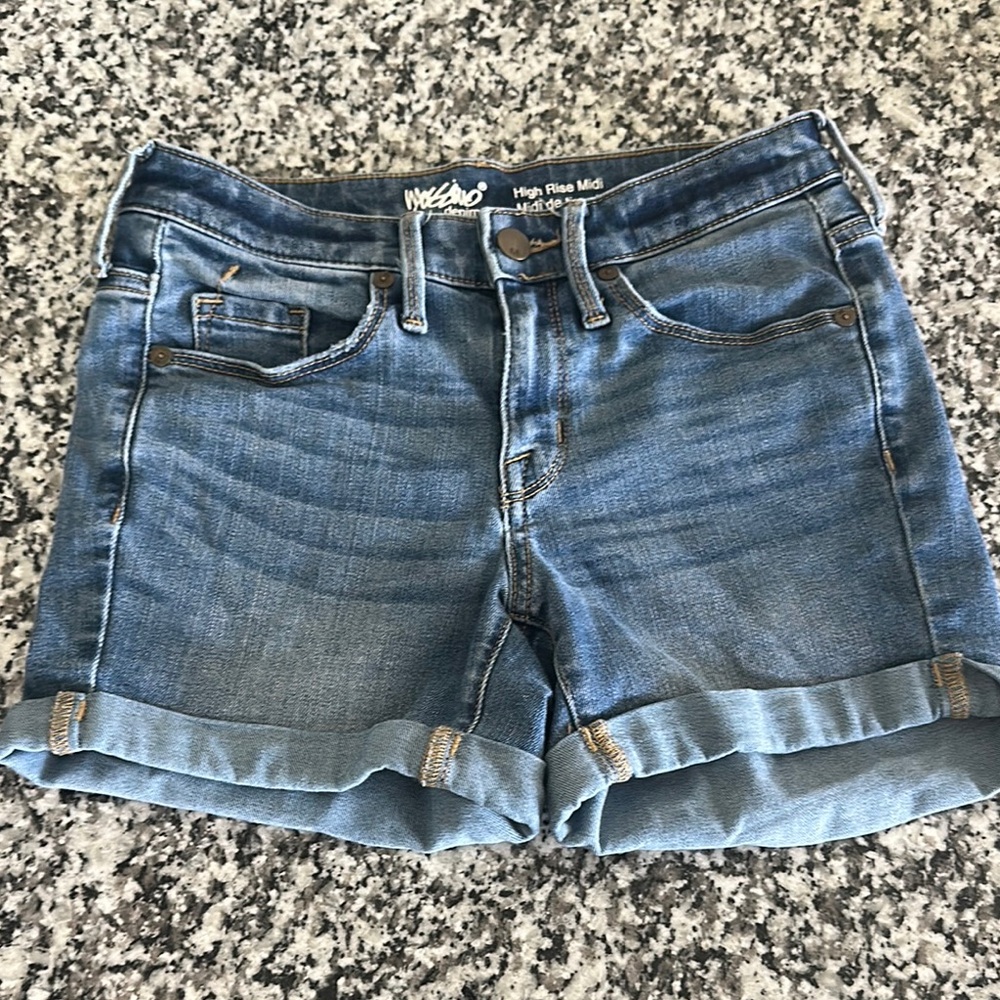 Wild Fable Women's Blue Denim Shorts